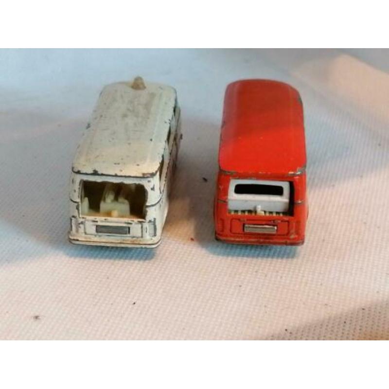 2 x Majorette VW T1 Fourgon nr. 244