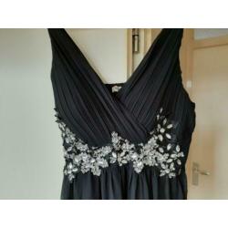 Mooie lange jurk met glitters Maat S/M!