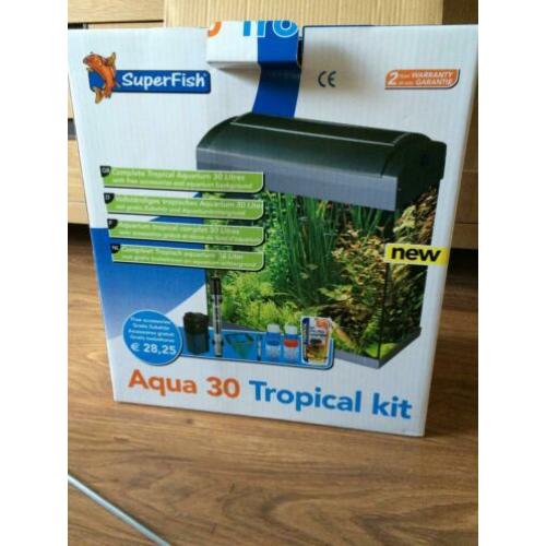 Aquarium Superfish aqua 30 tropical kit