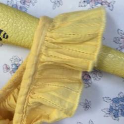 Mango geel fladder topje 80 9-12 M