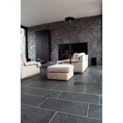 leisteen binnen Mustang Black Slate 40x60 cm strak gezaagd