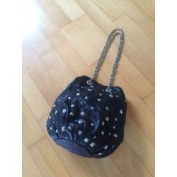 RIKA zwart leren bucketbag starvations