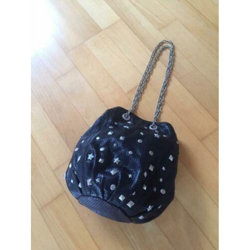 RIKA zwart leren bucketbag starvations