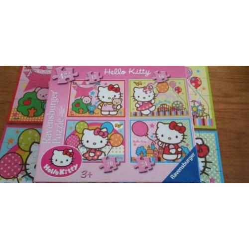 Ravensburger puzzels van Hello Kitty 4 in 1(12-16-20-24 stuk