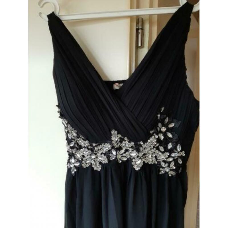 Mooie lange jurk met glitters Maat S/M!