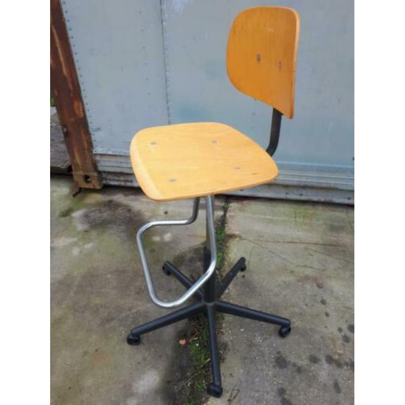 Tekenstoel/retro tekenkruk/