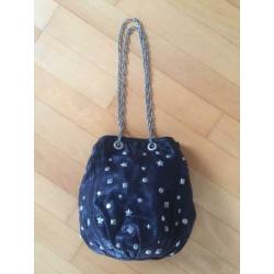 RIKA zwart leren bucketbag starvations