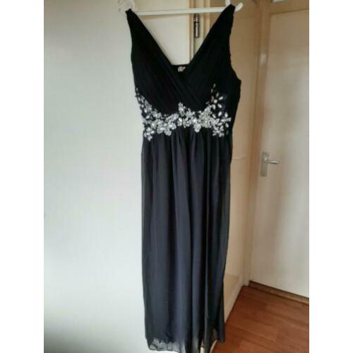 Mooie lange jurk met glitters Maat S/M!