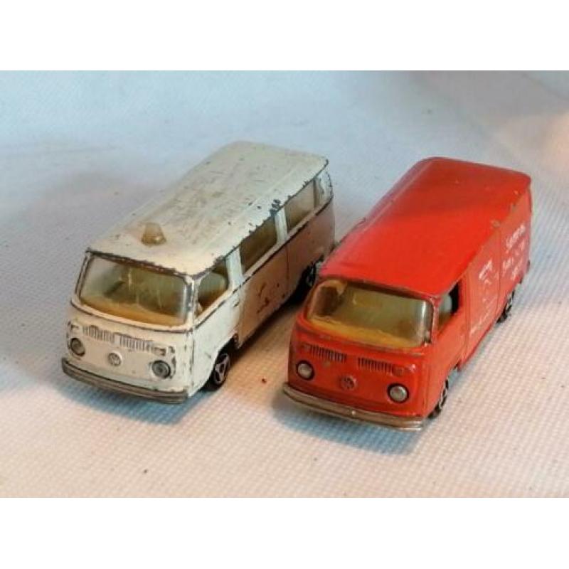 2 x Majorette VW T1 Fourgon nr. 244