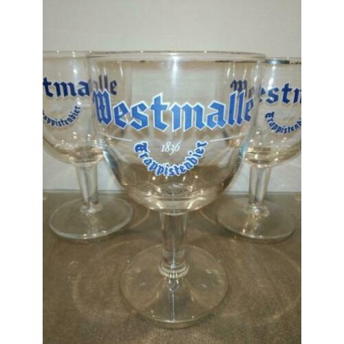 Westmalle trappisten glazen vintage