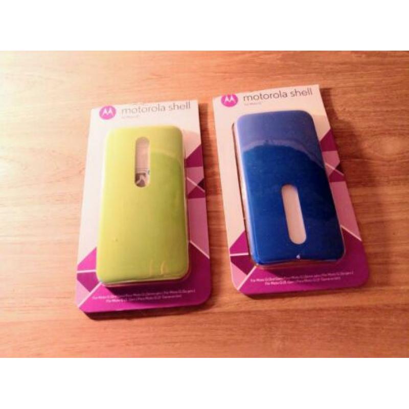 Motorola Moto G 3rd gen Shell Case origineel groen en blauw