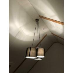 Hanglamp met 3 lampenkappen