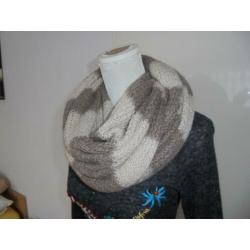 Bruine colshawl shawl col acryl