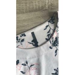 FREEQUENT | jurk maat l | roze | bloemen | A-line