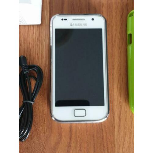 ZGAN Samsung Galaxy S Plus wit/zilver, Krasvrij incl toebeho