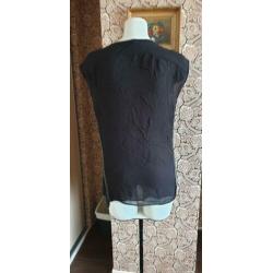 ZGAN zwarte top van ALL SAINTS 34 XS, ALLSAINTS topje zwart