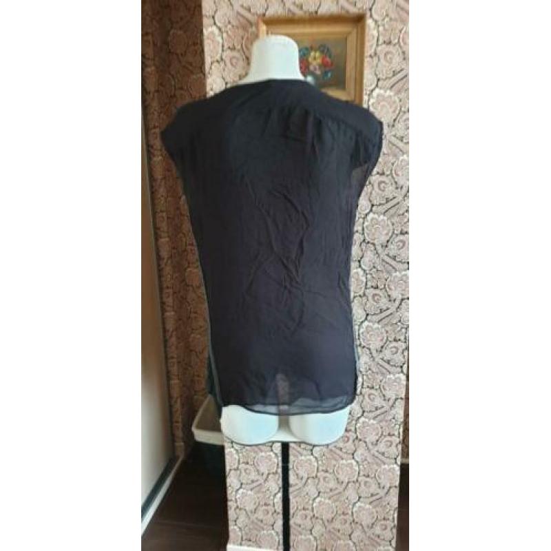 ZGAN zwarte top van ALL SAINTS 34 XS, ALLSAINTS topje zwart