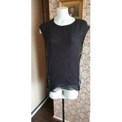 ZGAN zwarte top van ALL SAINTS 34 XS, ALLSAINTS topje zwart
