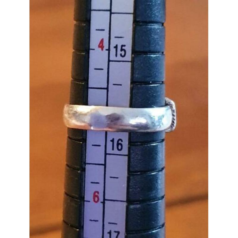 Maat 16,25 - Mooie zilveren (925) DRAKEN ring !!!!