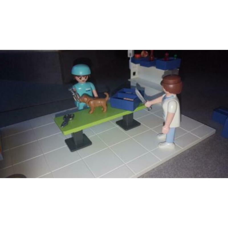 Nieuwe grote playmobil dieren behandelings kamer compleet