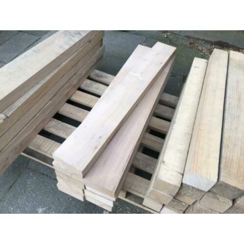 8x beuken balk 80cm geschaafd