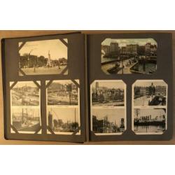 Album met ansichtkaarten van oud-Rotterdam + koninklijk huis