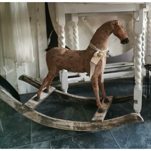 Prachtig oud houten paard uit Frankrijk