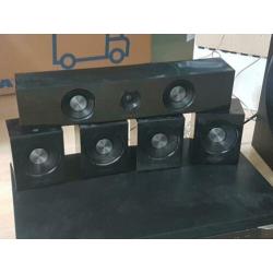 Samsung 5.1 home cinemaset. Glanzend zwart.