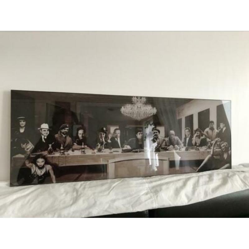 Laatste Avondmal maffia plexiglas schilderij