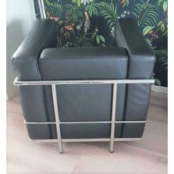 Fauteuil Le Corbusier LC2 Zwart leer (Replica)
