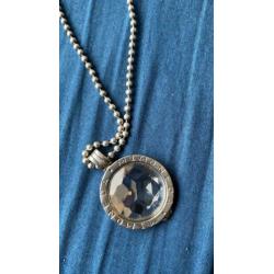 Mi moneda ketting zilver met 3 munten