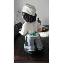 Gips beeld van een slager 50 cm zonder mes