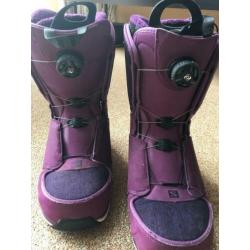 Paarse snowboard schoenen maat 42 2/3