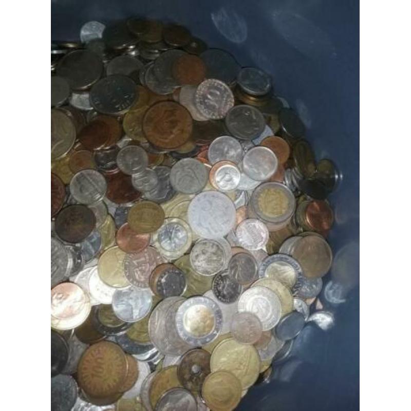 5 kilo munten wereld oude munten mix 1900 tot recent