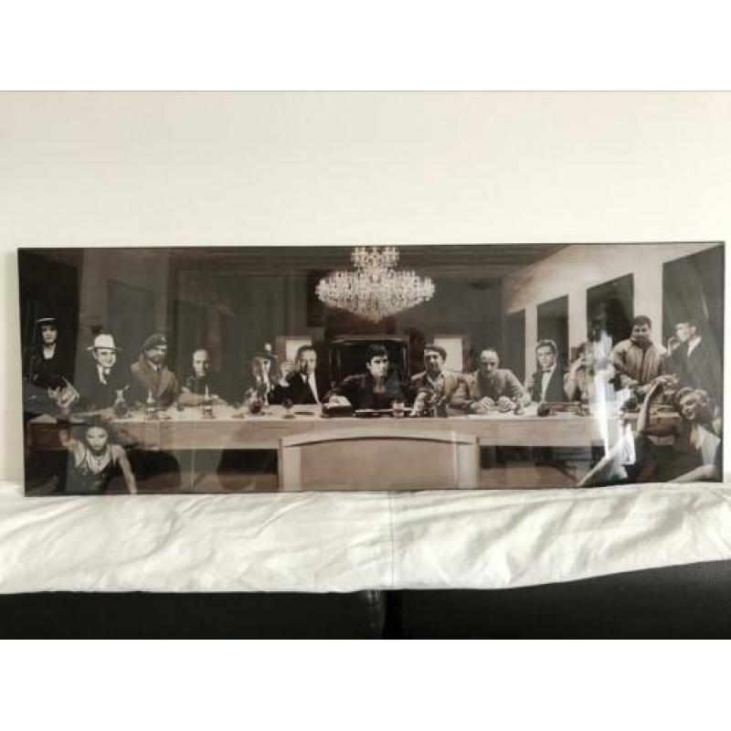 Laatste Avondmal maffia plexiglas schilderij