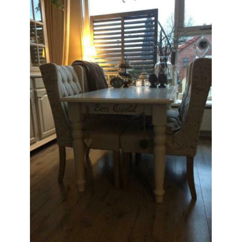 Landelijke, Brocante eettafel te koop! Een plaatje!