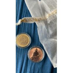 Mi moneda ketting zilver met 3 munten