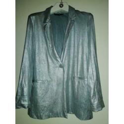 Zara blazer jasje maat xs Kleur zilver