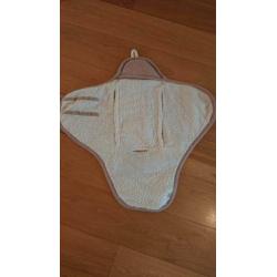 Jolein wikkeldeken teddy voor autostoeltje of kinderwagen