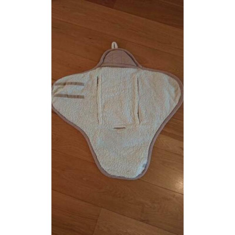 Jolein wikkeldeken teddy voor autostoeltje of kinderwagen
