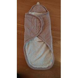 Jolein wikkeldeken teddy voor autostoeltje of kinderwagen