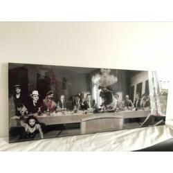 Laatste Avondmal maffia plexiglas schilderij