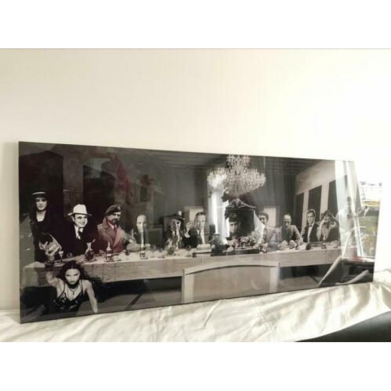 Laatste Avondmal maffia plexiglas schilderij