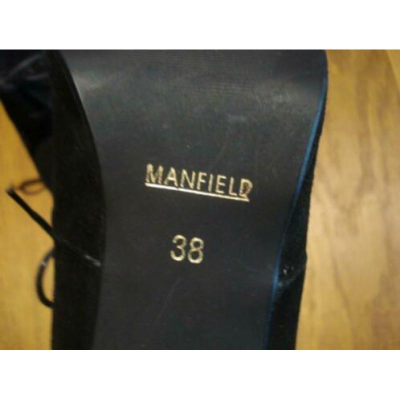 Bijna nieuwe suede laarsjes v. MANFIELD maat 38