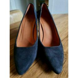 Billi bi pumps, maat 38, blauw suede leer, nieuw