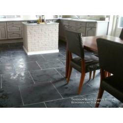 Indiaas leisteen vloertegels Castle Stone Black 60x60 cm