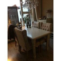 Landelijke, Brocante eettafel te koop! Een plaatje!