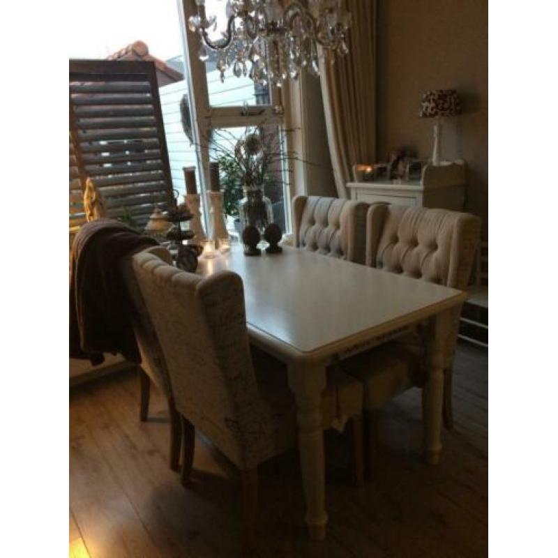 Landelijke, Brocante eettafel te koop! Een plaatje!
