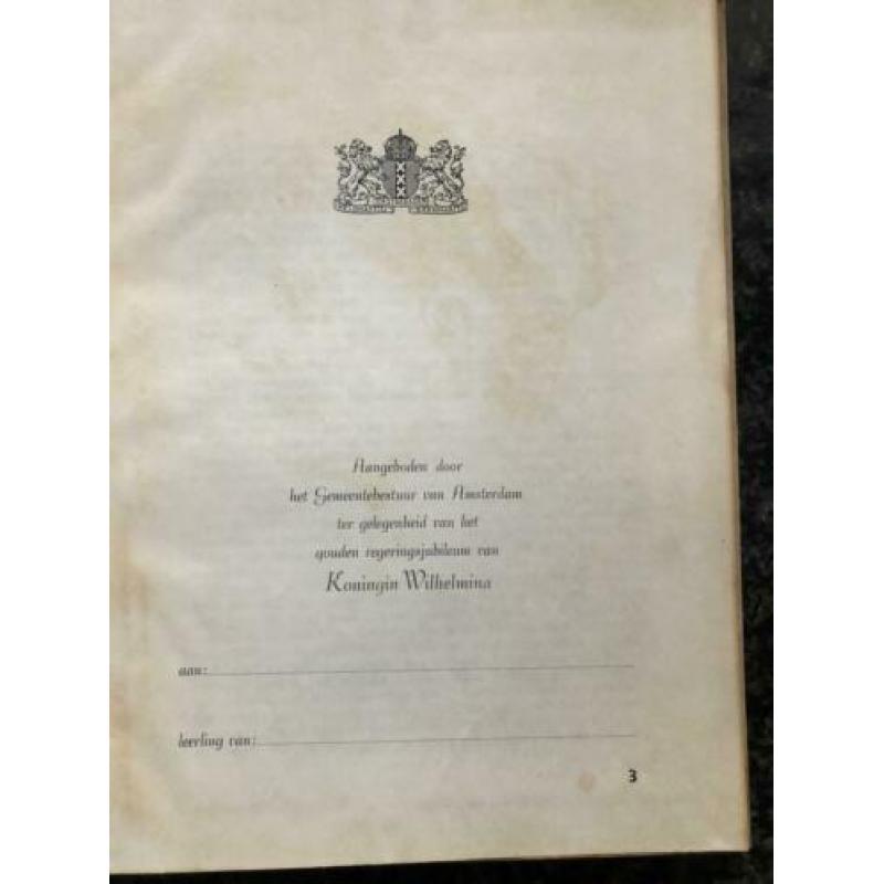 Bijzonder boekje Koningin Wilhelmina