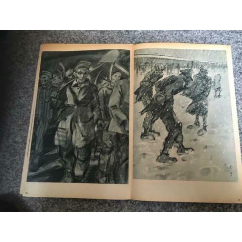 Henri Pieck: "Buchenwald" Tekeningen uit concentratiekamp.